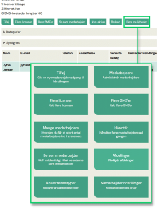 Medarbejderfunktioner